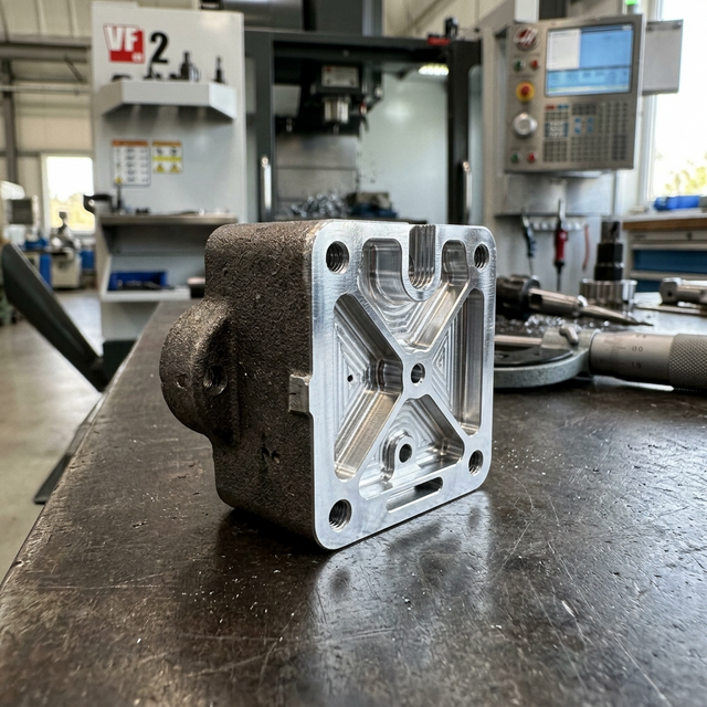 Komplexes kleines CNC bearbeitetes Gussteil in Kleinserie