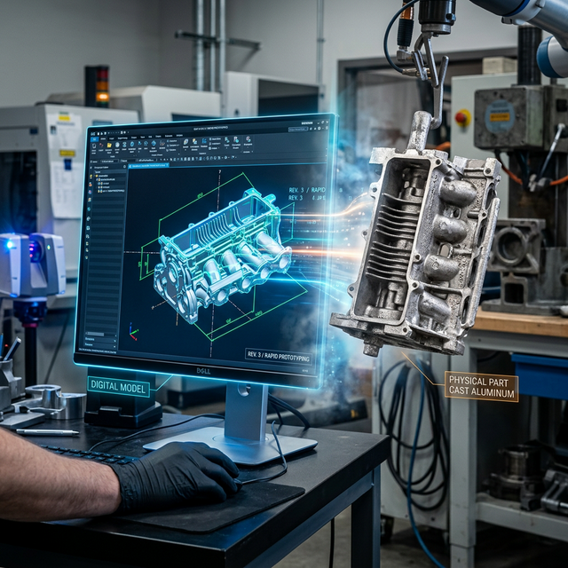 Von CAD Design zu Gussteil Rapid Prototyping