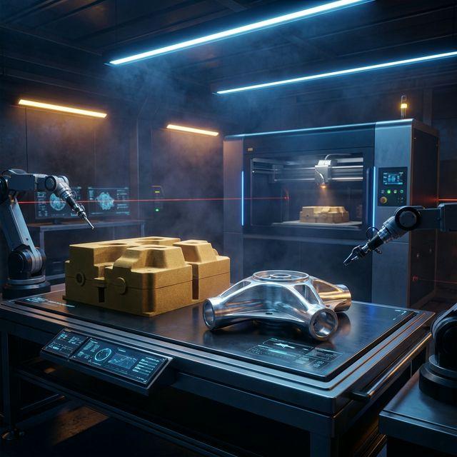 Prototypenbau 3D Sanddruckanlage